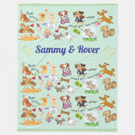 Gepersonaliseerde namen voor u of uw kind fleece deken