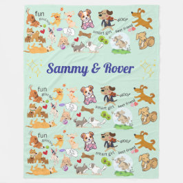 Gepersonaliseerde namen voor u of uw kind fleece deken
