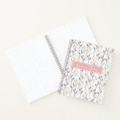 Gepersonaliseerde "Name's Notes" Floral Notitieboe Notitieboek (Binnen)
