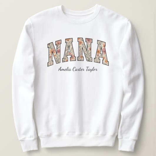 Gepersonaliseerde Nana met kleinkinderen Namen Trui (Design voorkant)