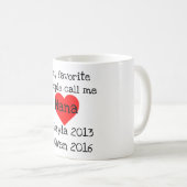 gepersonaliseerde nana - mok met namen (Voorkant rechts)