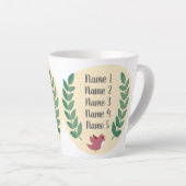 Gepersonaliseerde nana's zoals je kostbare vogel o latte mok (Rechterhoek)