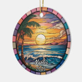 Gepersonaliseerde Naples Ornament, Florida Keramisch Ornament (Links)