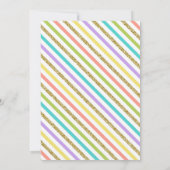 Gepersonaliseerde Narwhal Thmed Girls Birthday Par Kaart (Achterkant)