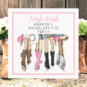 Gepersonaliseerde Nash Bash Bachelorette Party Cow Servet