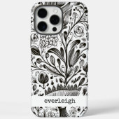 Gepersonaliseerde Natuur Doodles Case-Mate iPhone Case (Achterkant)