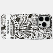 Gepersonaliseerde Natuur Doodles Case-Mate iPhone Case (Achterkant (horizontaal))