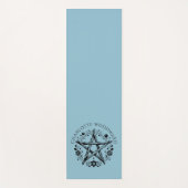 Gepersonaliseerde Natuur Floral Pentacle Yogamat (Voorkant)