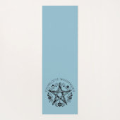 Gepersonaliseerde Natuur Floral Pentacle Yogamat (Achterkant)