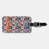 Gepersonaliseerde Natuur Florals Bagagelabel (Voorkant horizontaal)