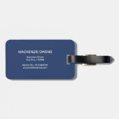 Gepersonaliseerde Natuur Florals Bagagelabel (Achterkant horizontaal)