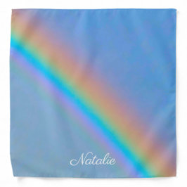 Gepersonaliseerde natuurlijke regenboog bandana