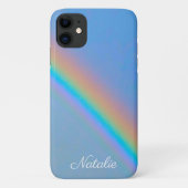 Gepersonaliseerde natuurlijke regenboog Case-Mate iPhone case (Achterkant)