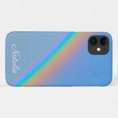 Gepersonaliseerde natuurlijke regenboog Case-Mate iPhone case (Achterkant (horizontaal))