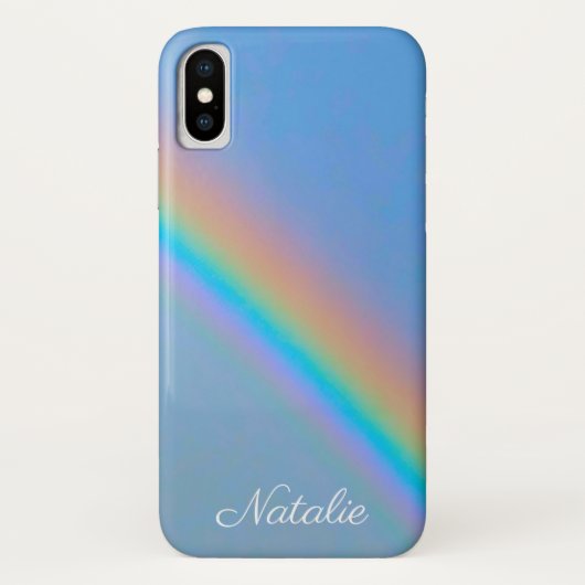 Gepersonaliseerde natuurlijke regenboog Case-Mate iPhone case (Achterkant)