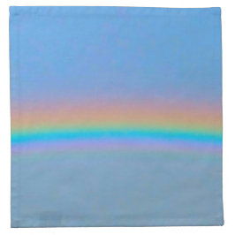 Gepersonaliseerde natuurlijke regenboog katoenen servet