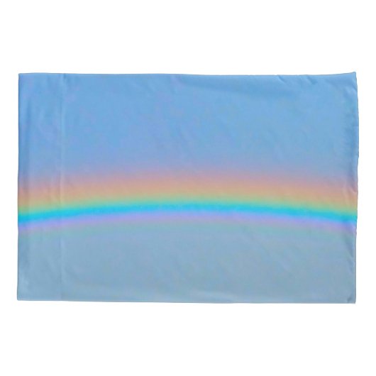 Gepersonaliseerde natuurlijke regenboog kussensloop (Achterkant)