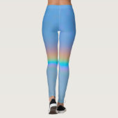 Gepersonaliseerde natuurlijke regenboog leggings (Achterkant)