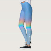Gepersonaliseerde natuurlijke regenboog leggings (Links)