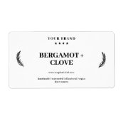 Gepersonaliseerde natuurlijke zeep product label S (Voorkant)