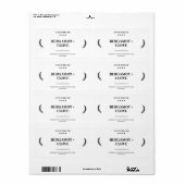 Gepersonaliseerde natuurlijke zeep product label S (Full Sheet)