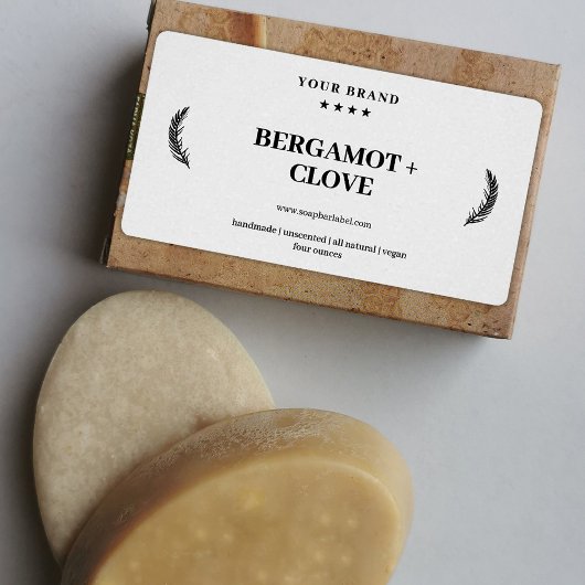 Gepersonaliseerde natuurlijke zeep product label S