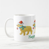 Gepersonaliseerde Naughty Kerstmis Goldendoodle Koffiemok (Links)