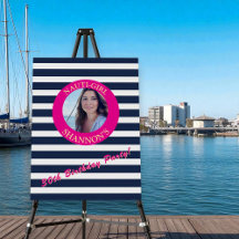 Gepersonaliseerde Nautical Birthday Party Foam Boa