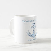 Gepersonaliseerde Nautical ThMED Koffiemok (Voorkant links)