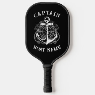 Gepersonaliseerde Nautische Kapitein Bootnaam Anke Pickleball Paddle