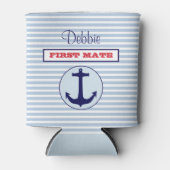 Gepersonaliseerde nautische Koelbox Blikjeskoeler (Voorkant)