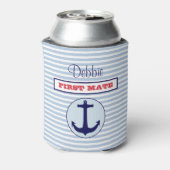 Gepersonaliseerde nautische Koelbox Blikjeskoeler (Blikje Achterkant)