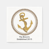 Gepersonaliseerde nautische partij servetten (Voorkant)