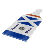 Gepersonaliseerde nautische roeivormig snijplank (Hoek)