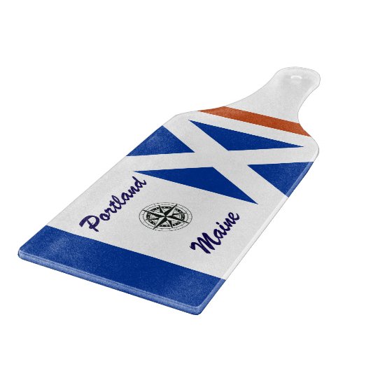 Gepersonaliseerde nautische roeivormig snijplank (Hoek)