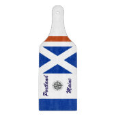 Gepersonaliseerde nautische roeivormig snijplank (Voorkant)