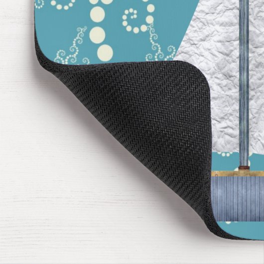 Gepersonaliseerde nautische zeilboot Mousepad Muismat (Hoek)