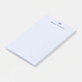 Gepersonaliseerde nauwelijks Paarse + Initialen Post-it® Notes (Schuin)