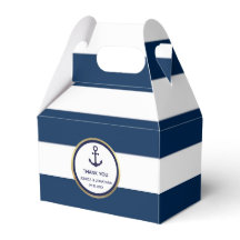 Gepersonaliseerde Navy Blue Nautische bruiloft gun