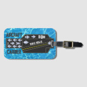 Gepersonaliseerde Navy Now's Vliegtuig Carrier Str Bagagelabel (Voorkant (horizontaal))