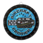 Gepersonaliseerde Navy Now's Vliegtuig Carrier Str Dartbord (Voorkant)