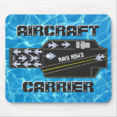 Gepersonaliseerde Navy Now's Vliegtuig Carrier Str Muismat (Voorkant)