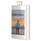 Gepersonaliseerde Navy Sailor Flask Flacon (Links)