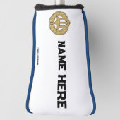 Gepersonaliseerde Navy Theme Golf Putter Hoesje Golfheadcover (Draai 90)