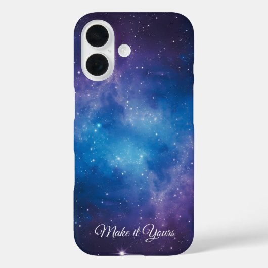 Gepersonaliseerde Nebula Phone Hoesje – Voeg uw ge (Achterkant)