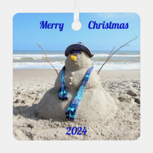 Gepersonaliseerde Nederland Snowman - Metaal Ornam Metalen Ornament
