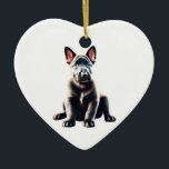 Gepersonaliseerde Nederlandse Herder Puppy Keramisch Ornament<br><div class="desc">Herinner de liefde voor je hond met dit schattige puppy ornament. Hang hem aan je boom, een zonnig raam, aan de muur, waar je maar wilt. Personaliseer met een naam op de achterkant, data als je wilt, hoe je maar wilt, met behulp van onze handige tool. Bovendien helpen alle producten...</div>