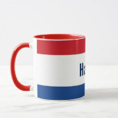 Gepersonaliseerde Nederlandse vlag combo Mok (Links)