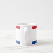 Gepersonaliseerde Nederlandse vlag Espresso Kop (Achterkant)