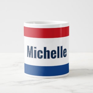 Gepersonaliseerde Nederlandse vlag Grote Koffiekop
